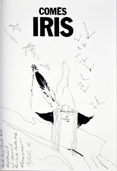 COMES IRIS. Edition originale Casterman 1991, agrémentée d'un dessin dédicace au...