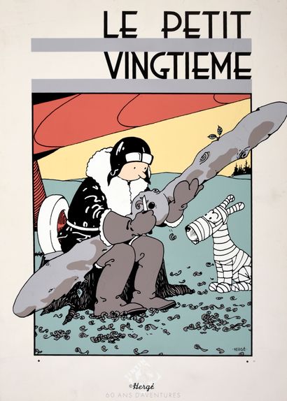HERGÉ A set of four posters and serigraphs about Tintin.

- Once upon a time... the...
