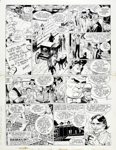 GIRAUD, Jean (1938 - 2012) Blueberry. Volume 22. The End of the Trail 

India ink...