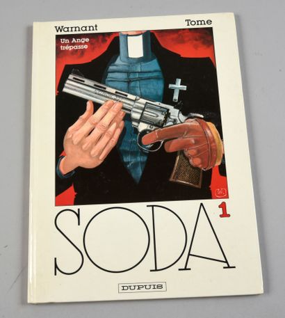 WARMANT SODA 1. UN ANGE TRÉPASSE. Edition originale Dupuis agrémentée d'un dessin...