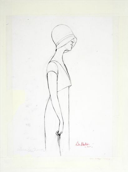 DAUTREMER, Rébecca (1971) Crayonné de la couverture pour l'Artbook Et Vice-Versa....
