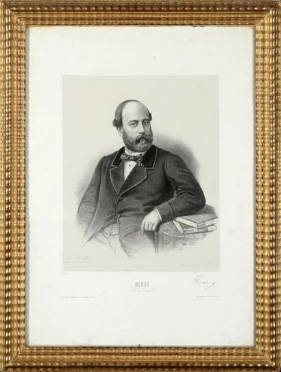 null Henri V, Comte de Chambord (1820-1883). Lithographie ancienne signée Fuhr, à...
