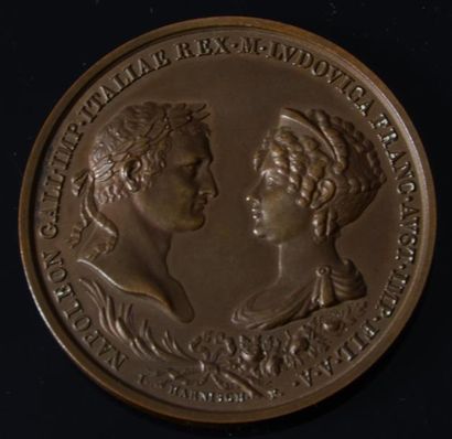 null Mariage de l'empereur Napoléon avec l'archiduchesse Marie-Louise. Belle médaille...