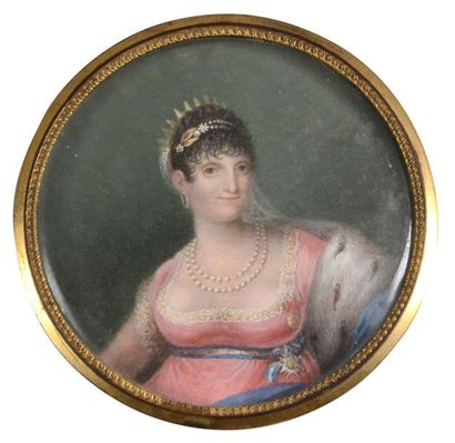 null Marie-Louise, reine d'Espagne, née princesse de Bourbon-Parme (1751-1819). Portrait...