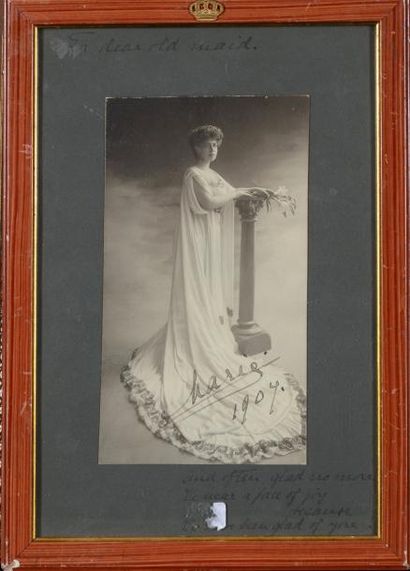 null Marie, reine de Roumanie (1875-1938). Beau portrait photographique ancien la...