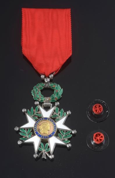 null Ordre de la Légion d'Honneur - Modèle de IIIème République en argent, émail,...