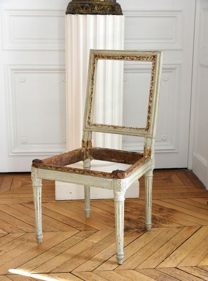 Jean-Baptiste BOULARD (1725-1789) 


A chair, delivered to the Crown for the apartment...
