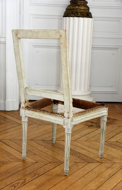 Jean-Baptiste BOULARD (1725-1789) 


Une chaise, livrée à la Couronne pour l'appartement...