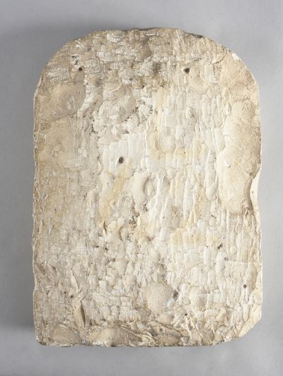 null The Sa-Pa-ir Stele, Egypt, Abydos, 18th Dynasty]
An arched stele depicting the...