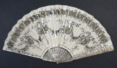 Silver filigree, circa 1910
Folded fan, the...
