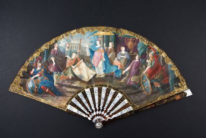 null Dido and the foundation of Carthage, ca. 1720-1730
Folded fan, the skin sheet...