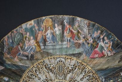 null Aeneas appearing in Dido's palace, ca. 1740-1750
Folded fan, the double sheet...