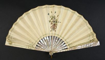 null Gabrielle Zaborowska,Gallant Couple, circa 1900-1920
Folded fan, the double...