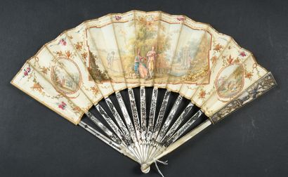 null Music in the Fields, ca. 1770-1780
Folded fan, the leaf in skin, mounted in...