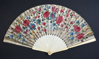 null Achilles Uncovered, circa 1700
Folded fan, the double sheet of painted paper...