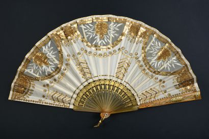 Gilded chevrons, circa 1910
Folded fan, the...