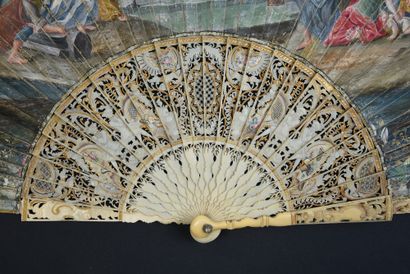 null Aeneas appearing in Dido's palace, ca. 1740-1750
Folded fan, the double sheet...