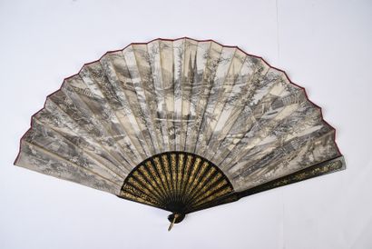 null Views of Vienna, circa 1880-1890
Large folded fan, the double sheet in black...