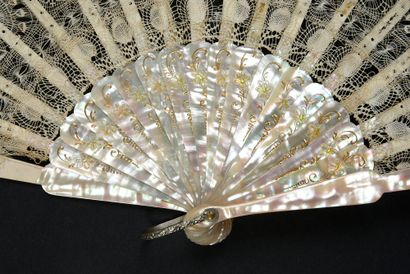null Nanduti, circa 1880-1900
Folded fan, the lace leaf called Nanduti.
Goldfish...