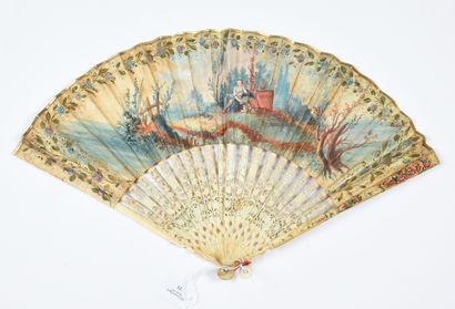 null Renaud and Armide, ca. 1750- 1760
Folded fan, the skin sheet lined with paper...