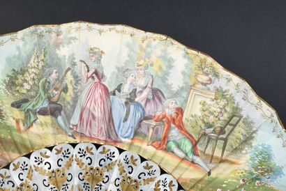 null Concert in the Garden, ca. 1850
Folded fan, the double sheet of lithographed...