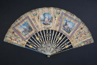 Paper lace, circa 1760-1770
Folded fan, the...