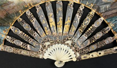 null Departing Ships, ca. 1750-1760
Folded fan, the sheet made of skin, lined with...