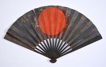 null Gun-Sen, Japon, XIXe siècle Éventail plié, de combat (??), destiné aux samouraïs,...