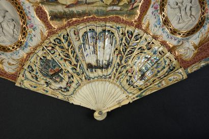 null Dancers and musicians of the Orient, circa 1750
Folded fan, the skin sheet,...