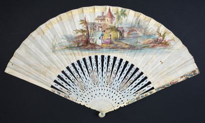 null Moses Saved from the Waters, ca. 1760
Folded fan, the gouache-painted skin sheet...