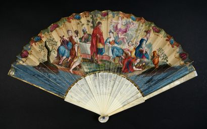 Telemachus and Calypso, ca. 1730
Folded fan,...