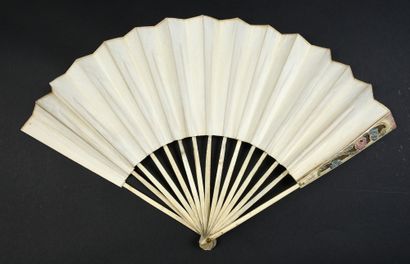 null L'intrigue découverte, circa 1780-1790
Folded fan, the double sheet of engraved...