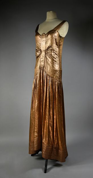 Robe du soir griffée Jeanne Lanvin, été 1930,...