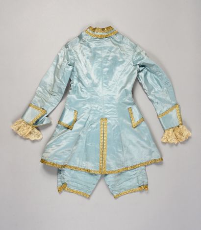  French cross-dressing suit for a young boy, circa 1900, Louis XV-inspired suit in...