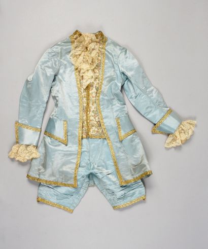 null French cross-dressing suit for a young boy, circa 1900, Louis XV-inspired suit...