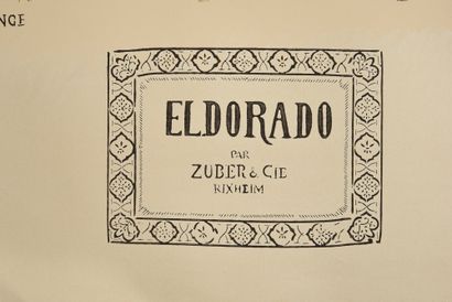 null Eldorado, partie de décor panoramique, manufacture Zuber à Rixheim, première...