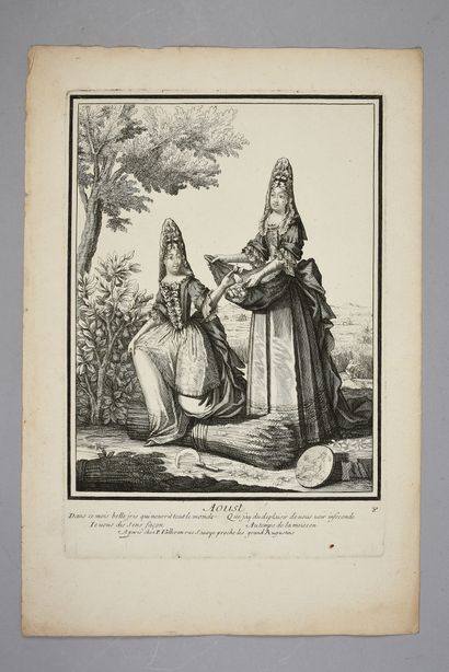  The months of the year, set of eleven allegorical engravings, in Paris rue Savoye...