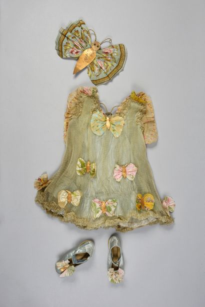 null Costume de travestissement de papillon pour une fillette, vers 1920, robe sans...