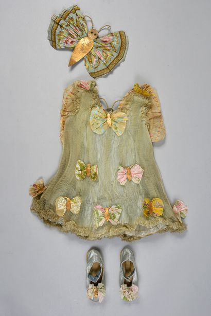  Costume de travestissement de papillon pour une fillette, vers 1920, robe sans manches...