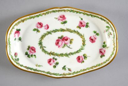 Tray in Sèvres porcelain of the 18th century...