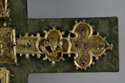 Sud de la France, Montpellier, XVIe siècle 
Partie de croix de procession en argent...