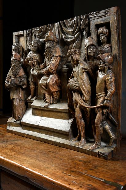 Nord de la France ou Flandres, Première moitié du XVIe siècle 
Jésus devant Pilate,...
