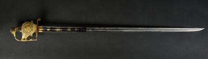 null Officer's sword of the Gendarmes of the King's Guard, model 1814. Wraparound...