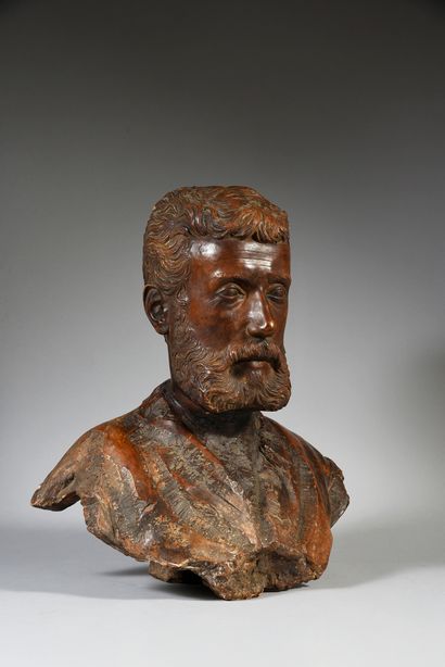null Bust of a Renaissance man in patinated terracotta.
The chlamydia is partly worn...
