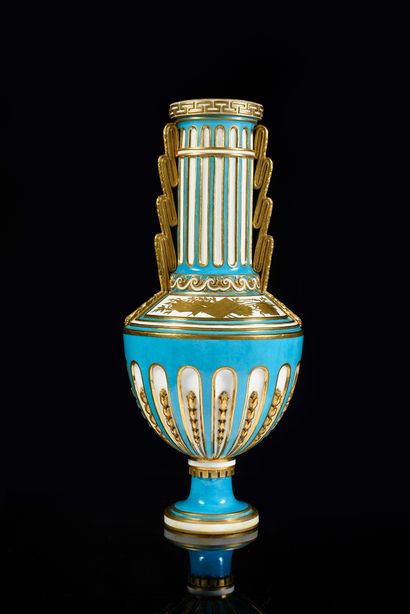 An 18th century Sèvres porcelain Greek column...