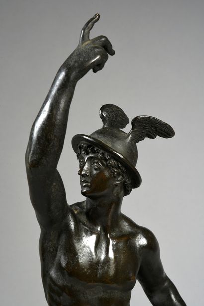 Jean de Bologne dit Giambologna (1529 - 1608) d'après 
Mercure volant.
Bronze ciselé...
