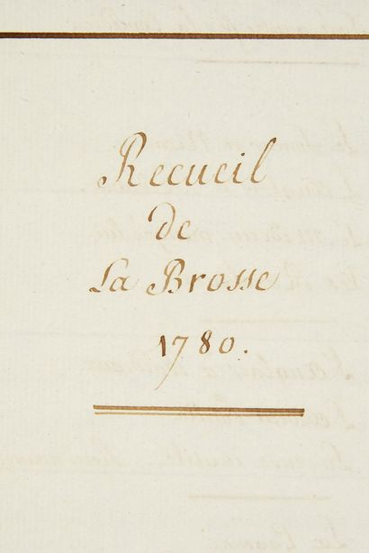 Pierre Alexandre Royer (1769-1796) 
Vue du château de la Brosse côté cour
Vue du...