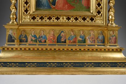 Dans le goût de Fra ANGELICO Annunciation, Adoration of the Magi
Panel in a predella...