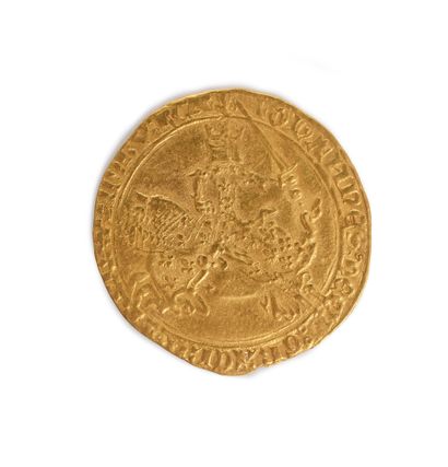 null Franc à cheval de Jean II le Bon (1350 - 1364)
D. : 27 mm
Poids :3,8 g