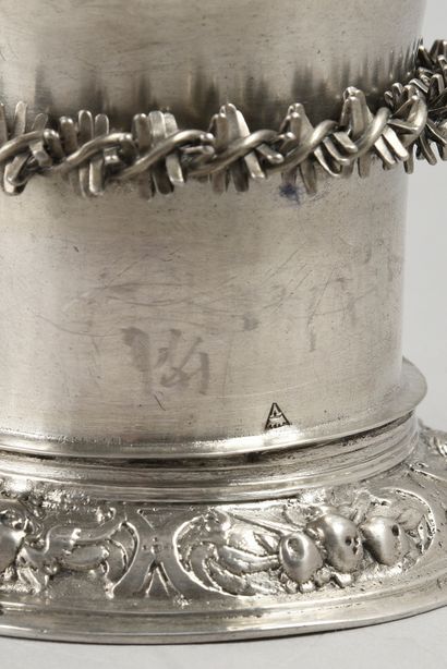 null Silver cup 925e in the taste of the productions of the low countries of the...